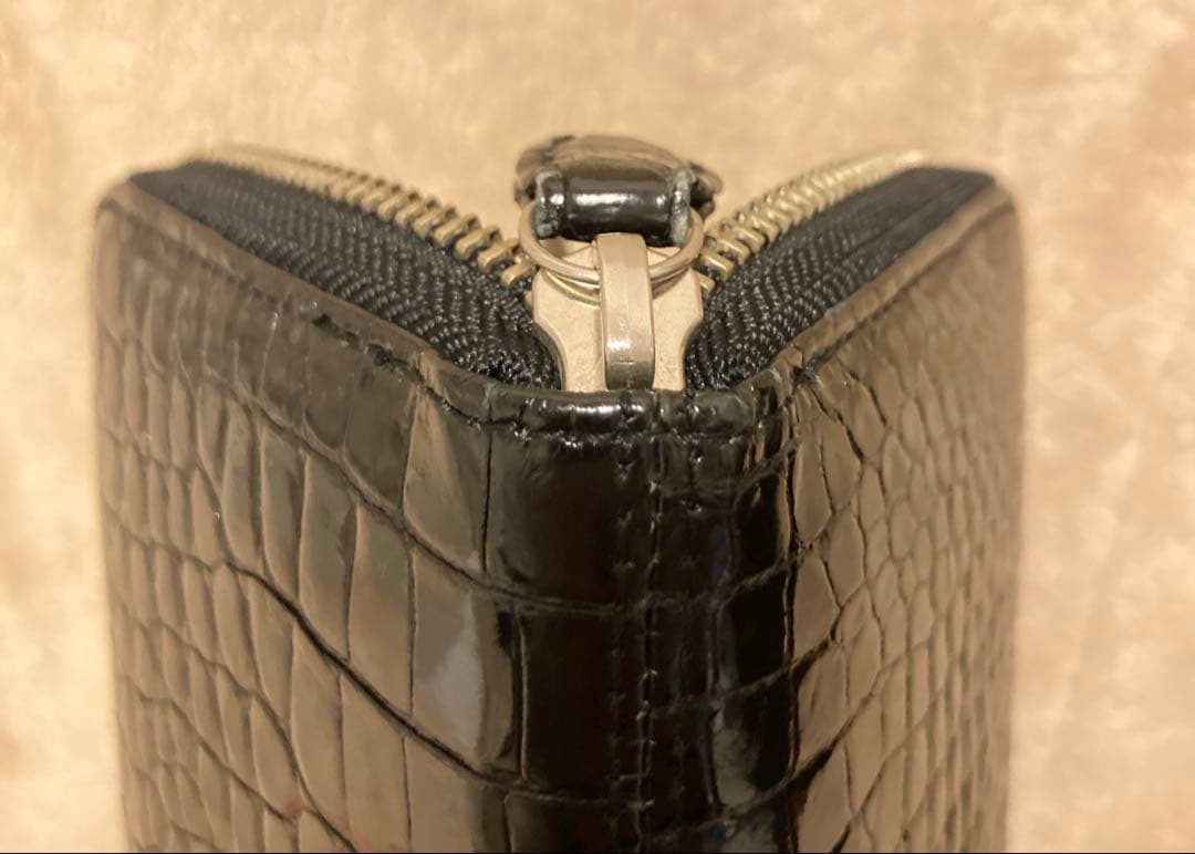 JRA認定品 クロコダイル 長財布 ブラック