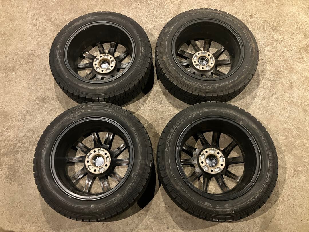 鎌ヶ谷 195/60R16 DUNLOP スタッドレス 4本 Workホイール