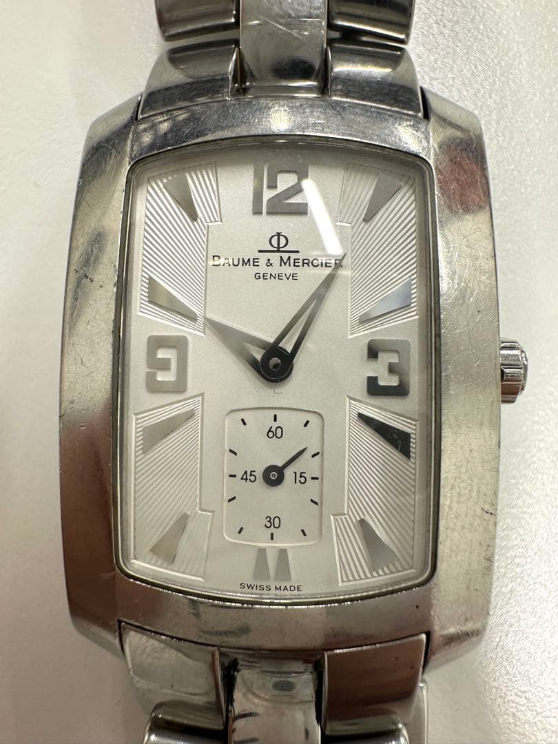 Baume&Mercier シルバー クォーツ 時計【ジャンク】