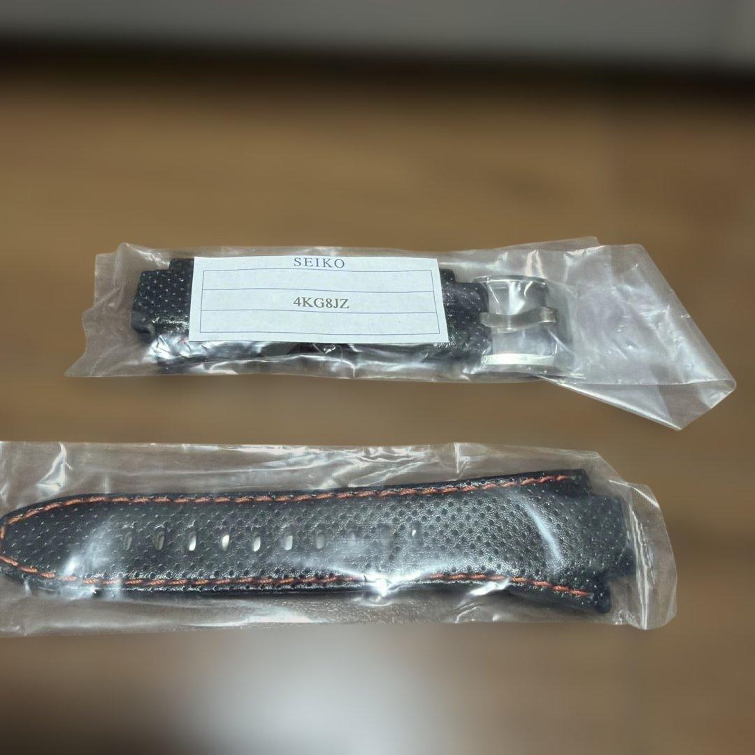 しゃもじ　SEIKO スポーチュラ　キネティック　新品純正革ベルト付