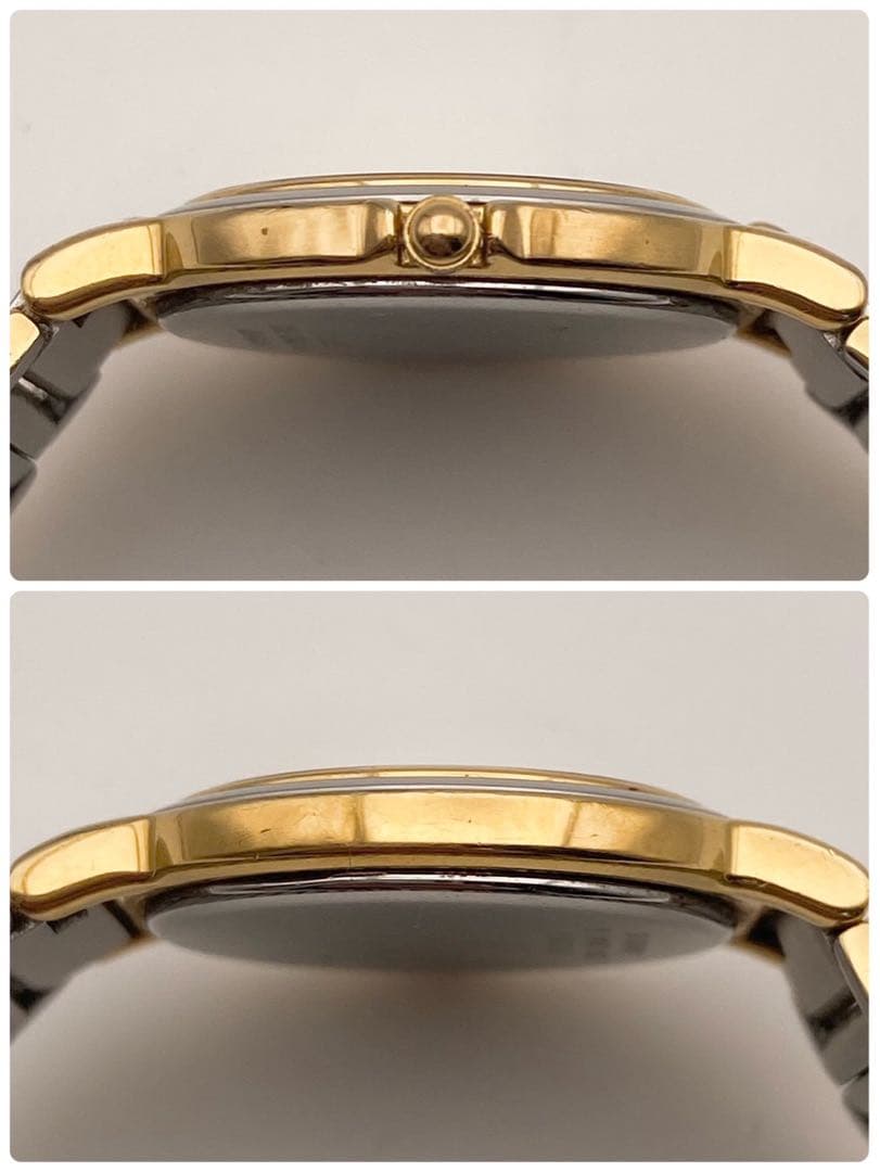 【稼働品】イヴ・サンローラン 2200 クォーツ 腕時計 コンビ