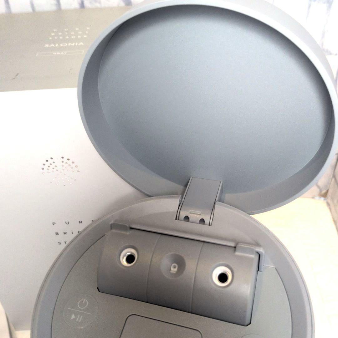美品　SALONIA フェイススチーマー グレー