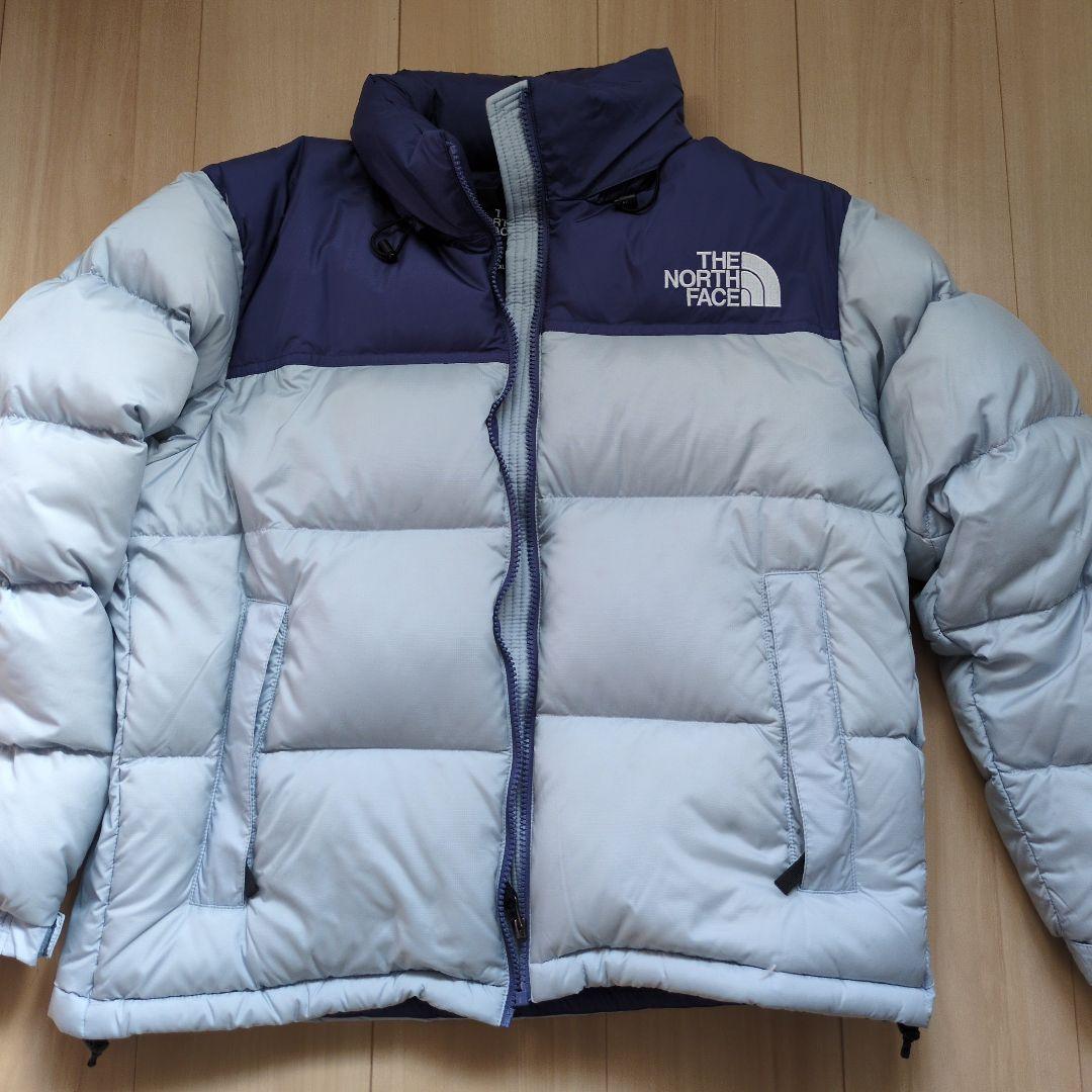 THE NORTH FACE ダウンジャケット XL グレー/ネイビー