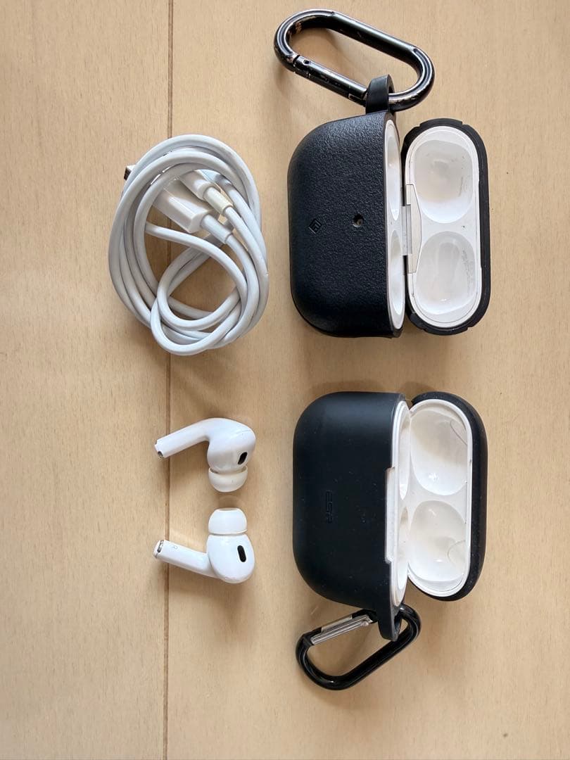 AirPods pro2 本体 ホワイト 充電ケース及びスペア付