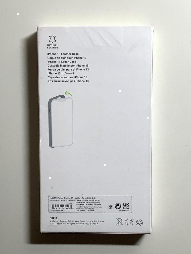 【美品】純正 iPhone 13 レザーケース・ミッドナイト③