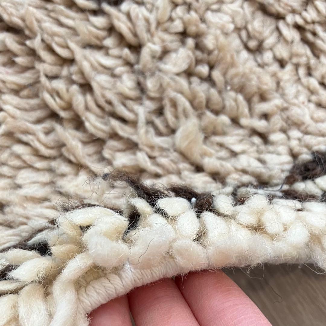 レア✳︎モロッコラグ　ミルキー　ブラウンチョコ　メダリオン　トルコヴィンテージラグ