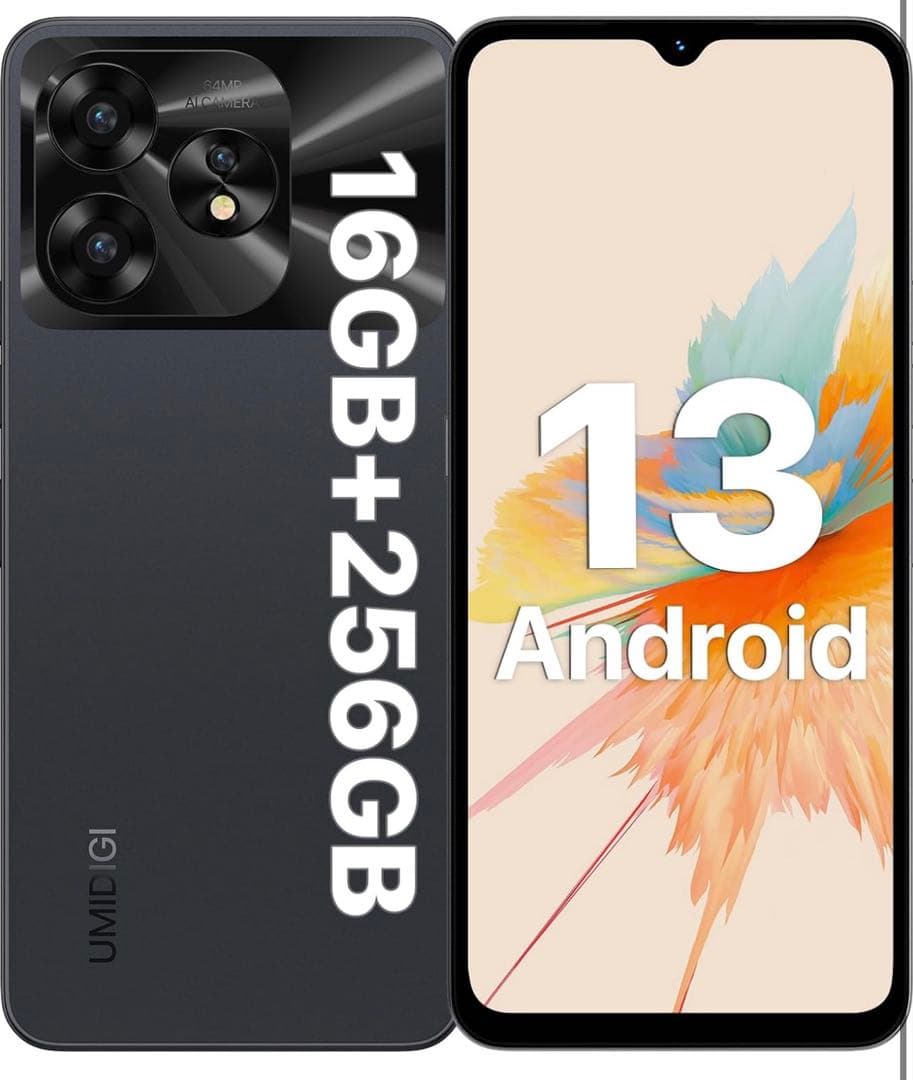 UMIDIGI A15 16GB+256GB ブラック