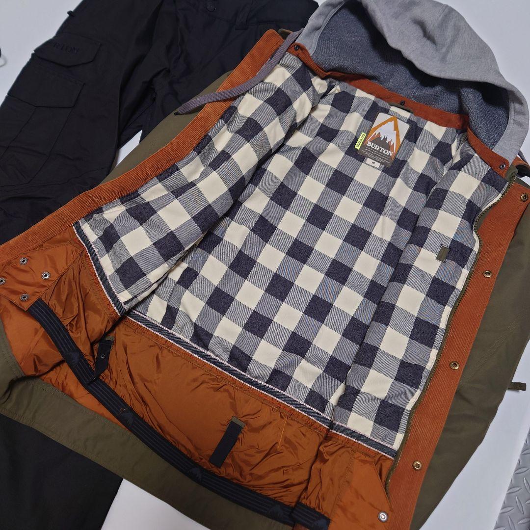 BURTON バートン スノーボード ウェア 上下セット　М カーキ　ブラック