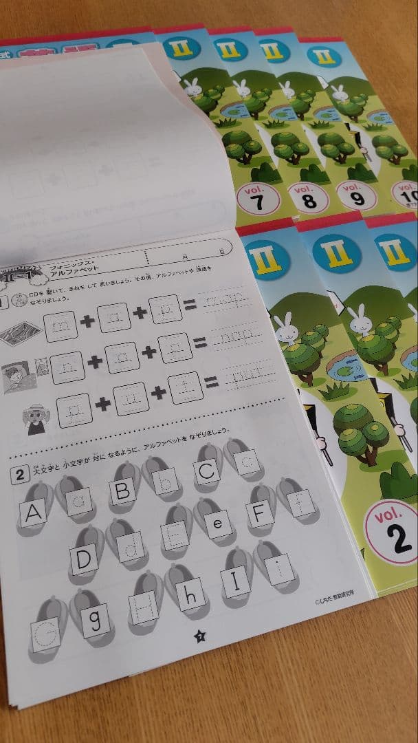七田式 小学生プリント 英語Ⅰ Ⅱ