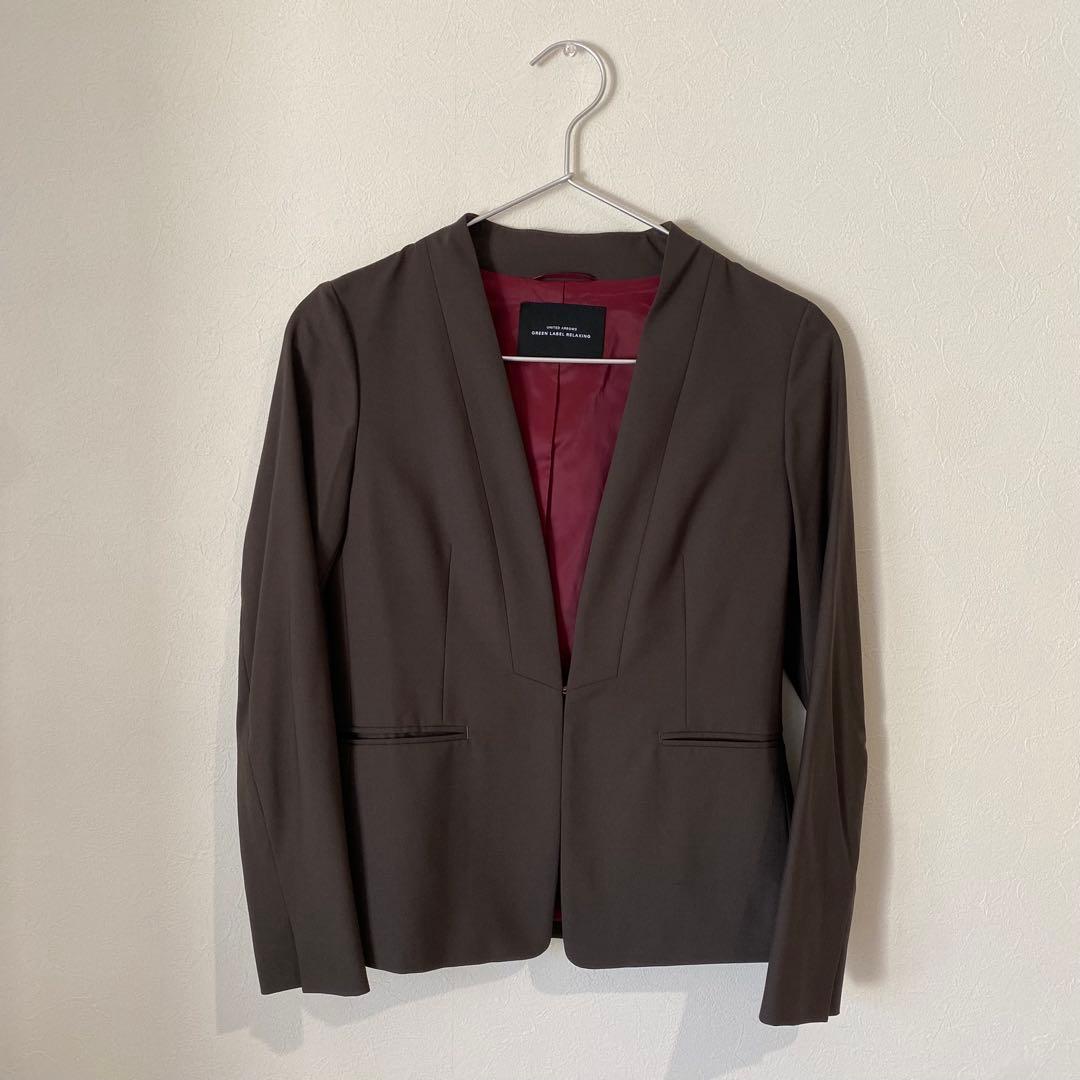 【美品】ユナイテッドアローズ セットアップスーツ ブラウン / 36