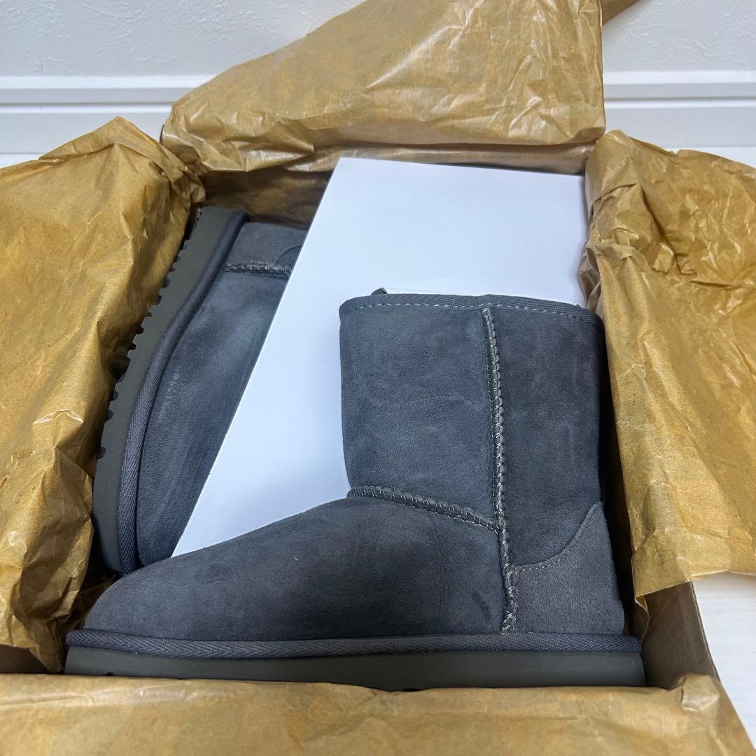 【正規品】 ugg アグ ムートン 19.5cm 女の子 男の子 ブーツ グレー