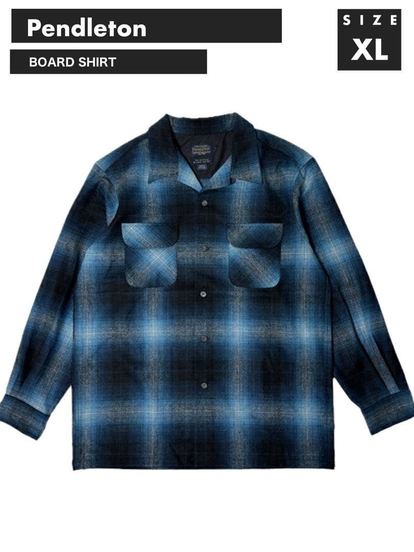 Pendleton Board Shirt XL 青系チェック