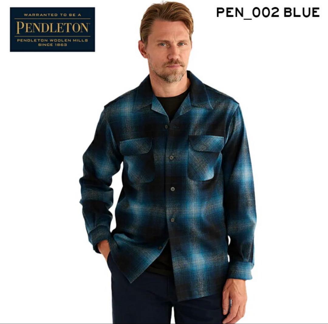 Pendleton Board Shirt XL 青系チェック