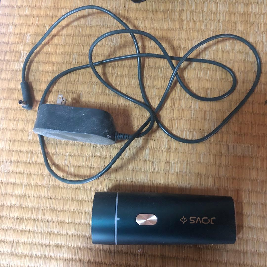 SACG DORA 脱毛器 ブラック 充電器付き