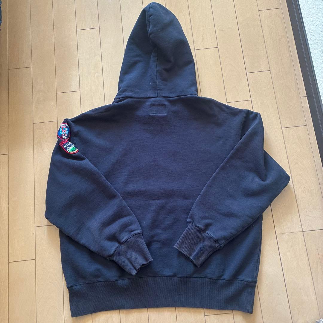 ラフアンドスウェル スウェット 裏毛 ゴルフ パーカー フーディー プリント