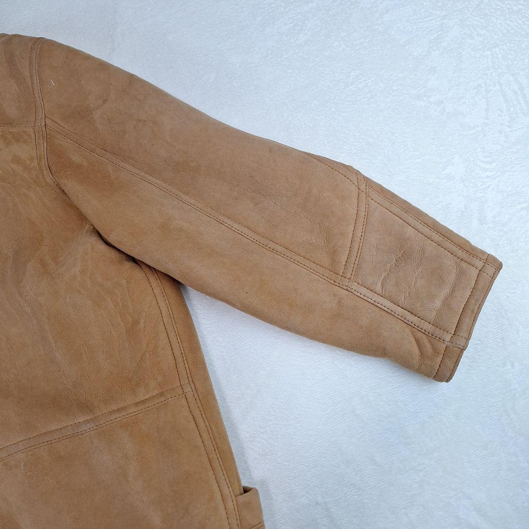 イタリア製✨ムートンコート　リアルレザー　裏ボア　サイズ50