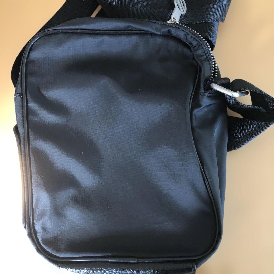 DIESEL ブラック ショルダーバッグ 透明ポケット付き
