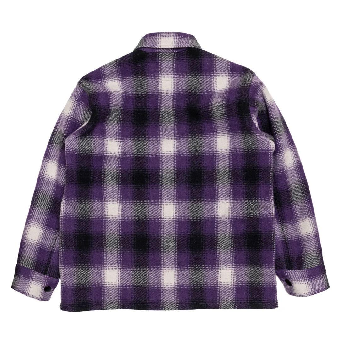 SUBCULTURE OMBRA CHECKJACKET PURPLE 2サイズ