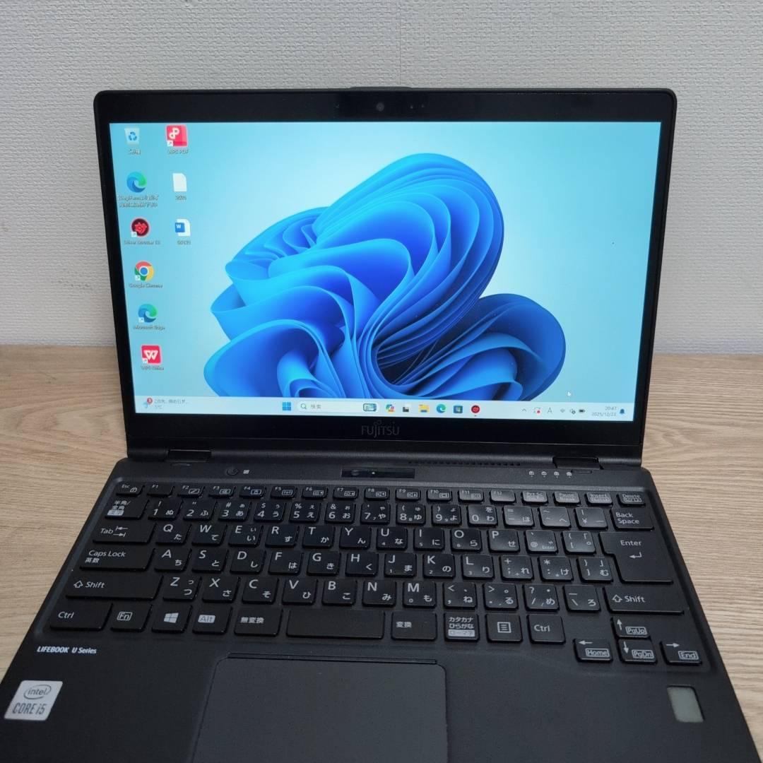 薄型軽量 2in1PC 富士通 10世代 i5 8GB SSD256GB WPS