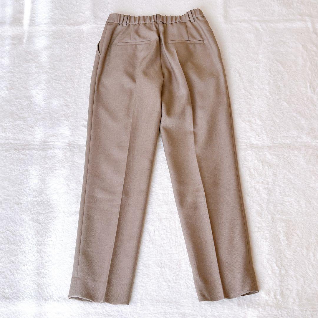 未使用級✨インディヴィ パンツスーツ セットアップ　ベージュ　Mサイズ　洗える