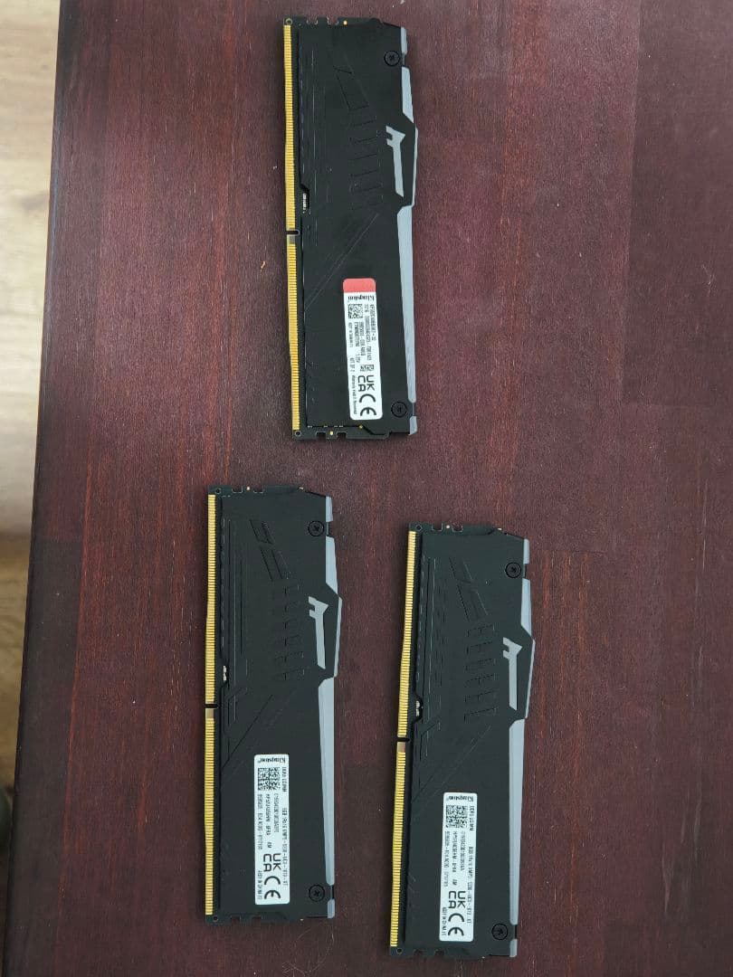 kingston DDR5メモリ 8GB×2 16GB×1