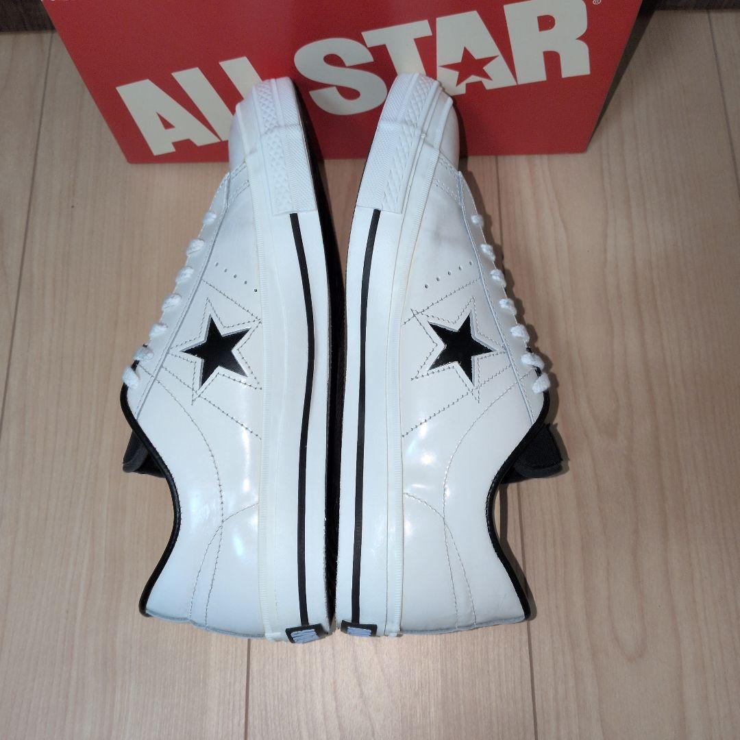 【US9.5】ワンスター　　白×黒　レザー　one star ALL STAR