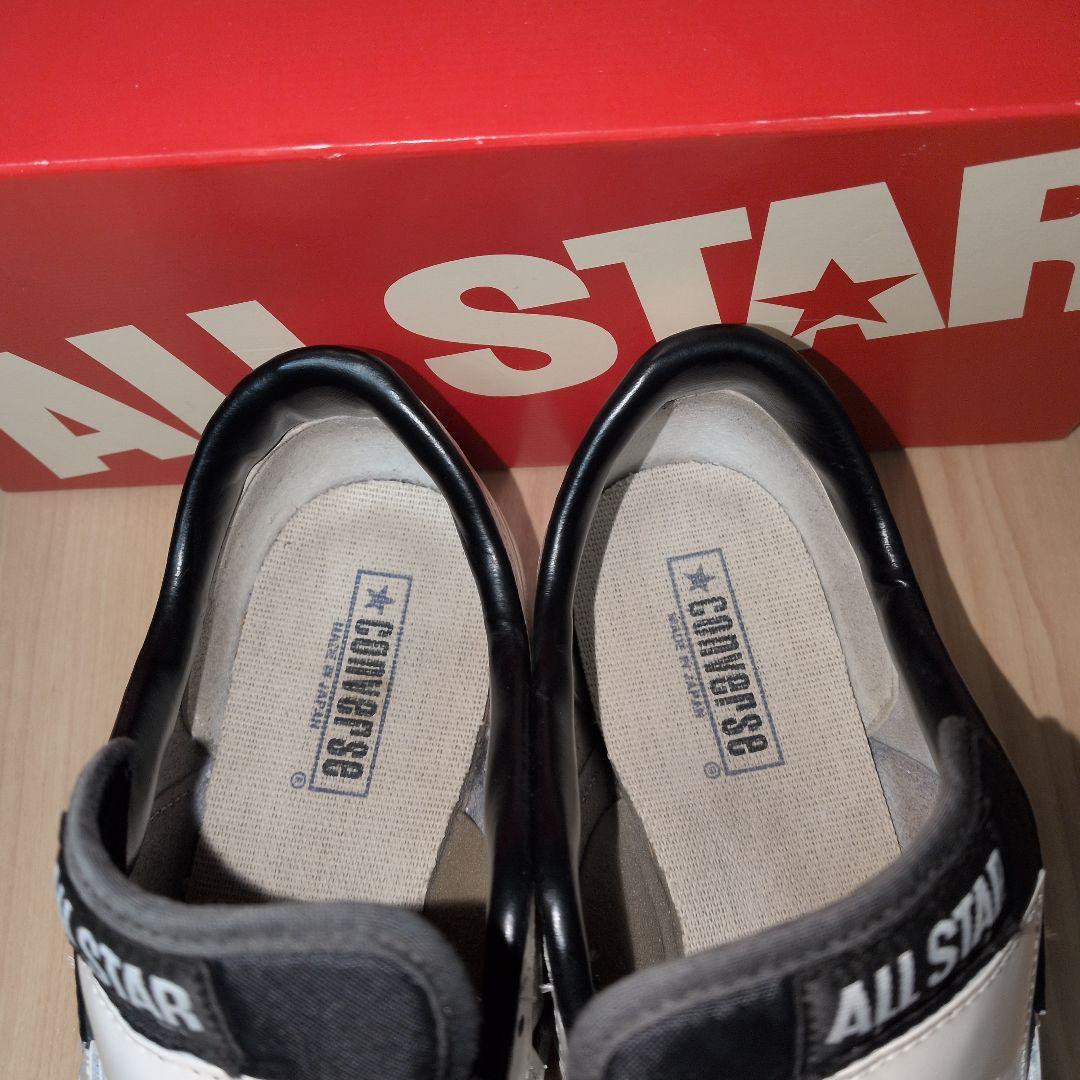 【US9.5】ワンスター　　白×黒　レザー　one star ALL STAR