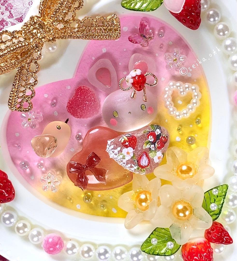 N1189ハッピーストロベリー ハートの贈り物 インテリア置物