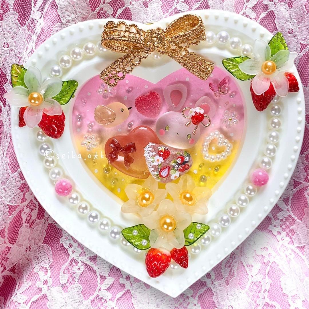 N1189ハッピーストロベリー ハートの贈り物 インテリア置物