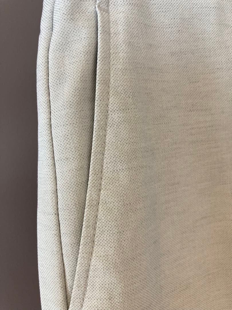 プラステ　リネンブレンドワイドパンツ　パンツスーツ　セットアップ　グレー　￼￼￼