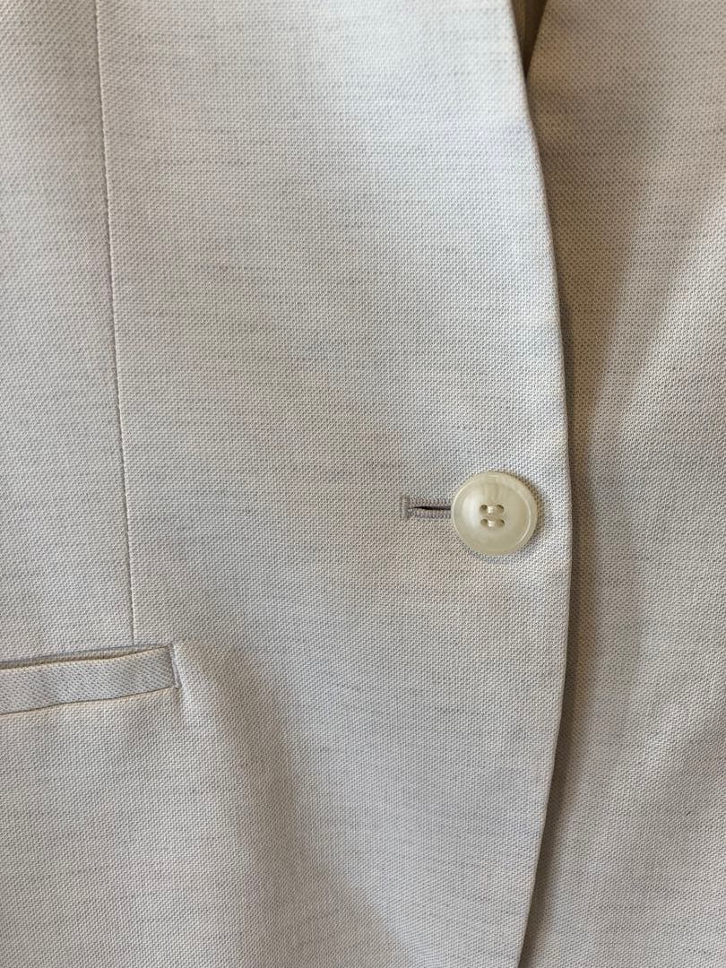 プラステ　リネンブレンドワイドパンツ　パンツスーツ　セットアップ　グレー　￼￼￼