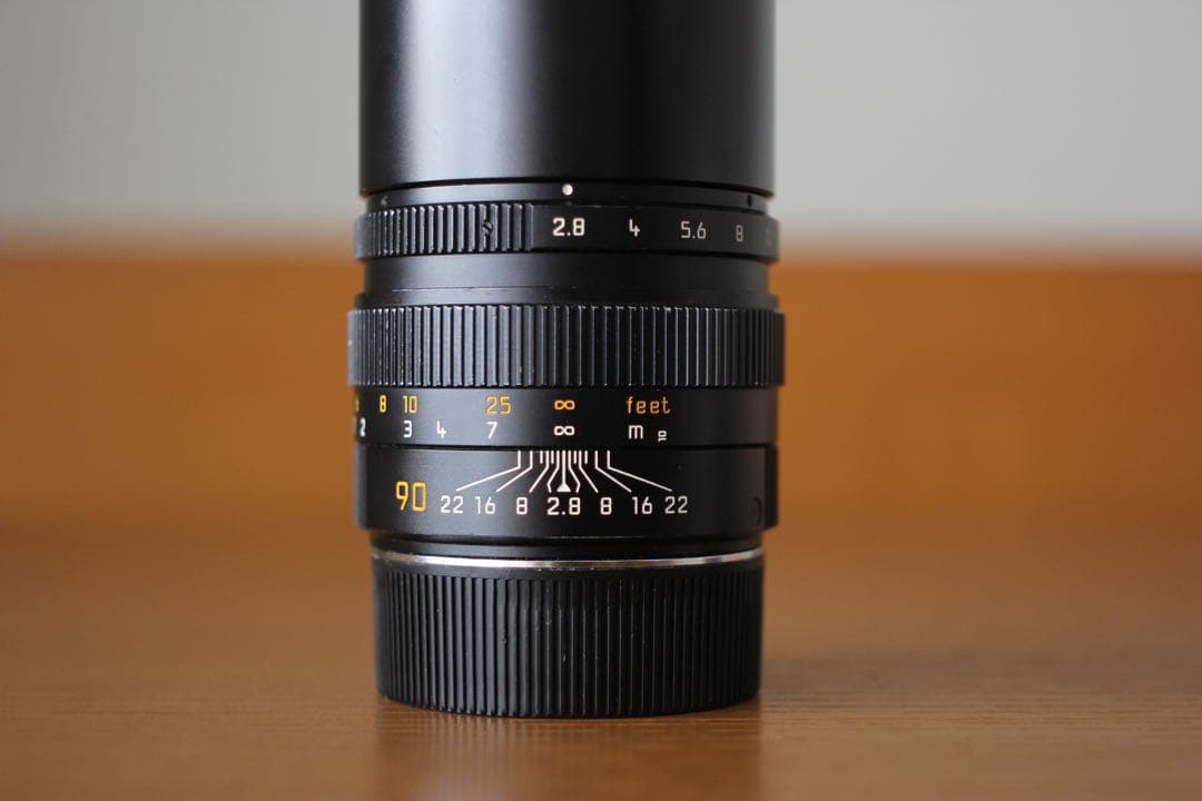 【美品】Leica Elmarit-M 90mm f2.8 組み込みフード
