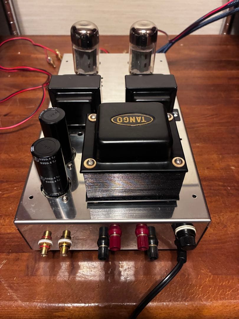 三栄無線 シャーシ使用 6L6GC シングルアンプ 真空管アンプ