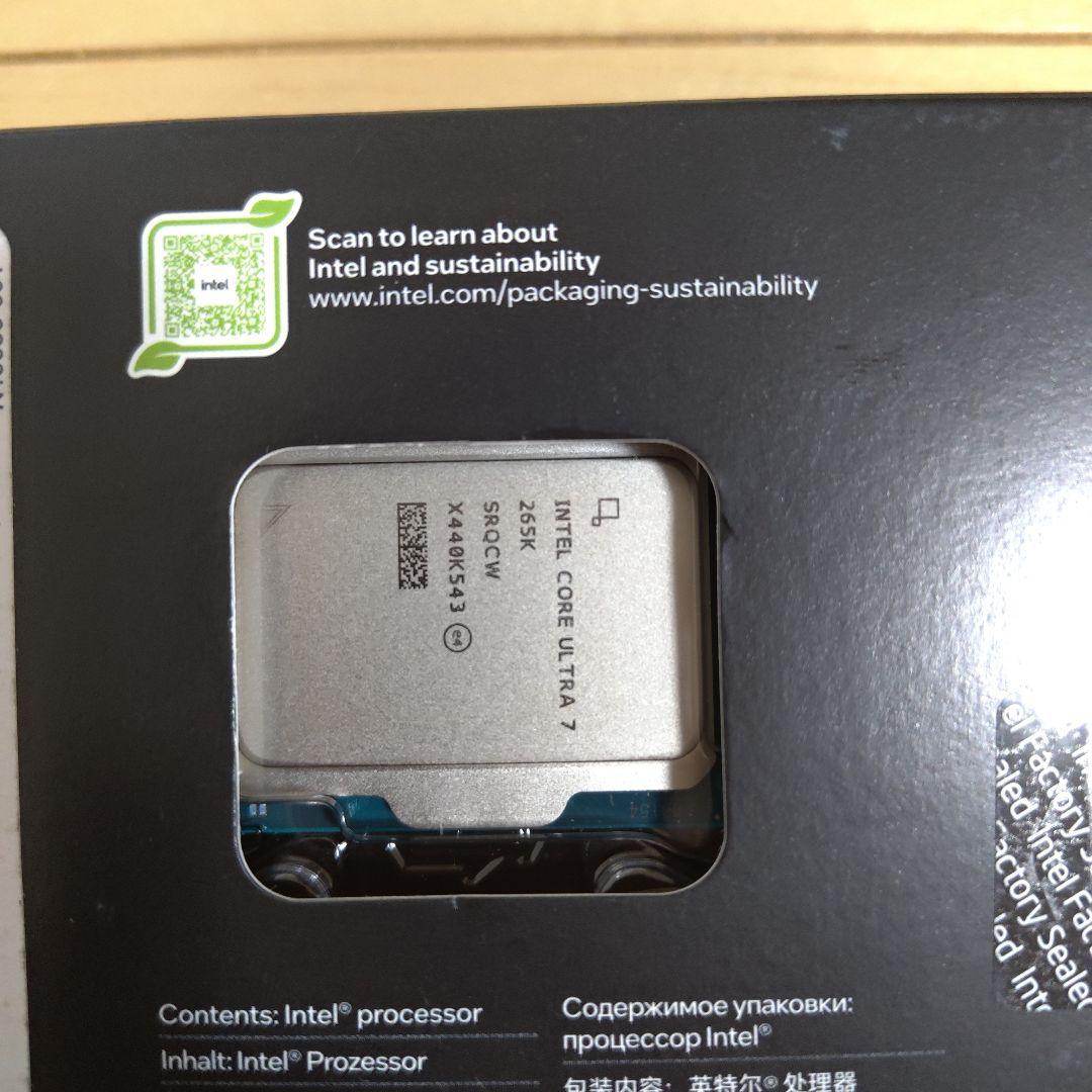 t*o様 【新品・未開封】Intel Core Ultra 7 265K CPU