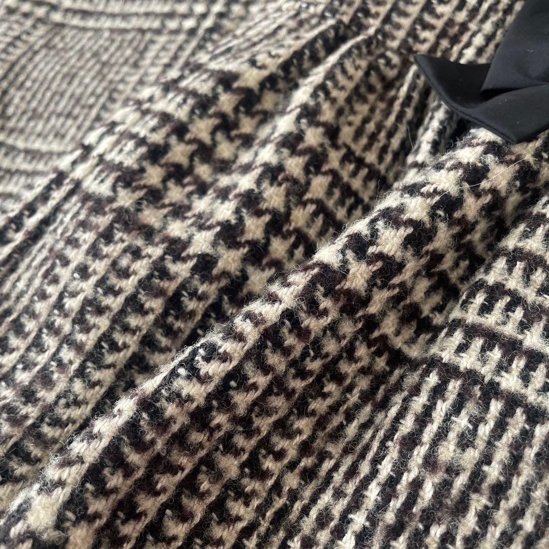 美品エムズグレイシー　ジャンパースカート　千鳥格子36