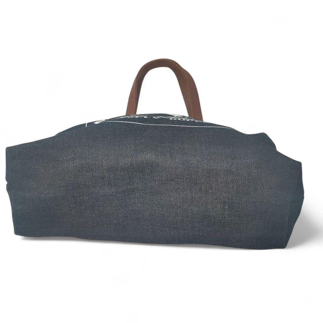 桃太郎ジーンズ　トートバッグ　デニム　牛革