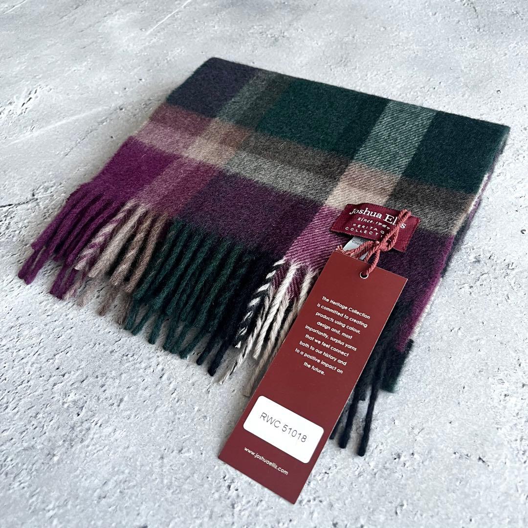 【Sky】Joshua Ellis ＊ カシミヤ マフラー100%