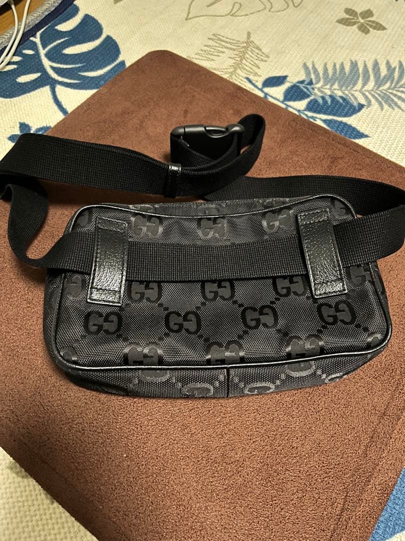 GUCCI グッチ ボディバッグ・ウエストポーチ ブラック オブザグリッド