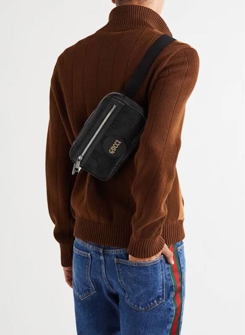 GUCCI グッチ ボディバッグ・ウエストポーチ ブラック オブザグリッド