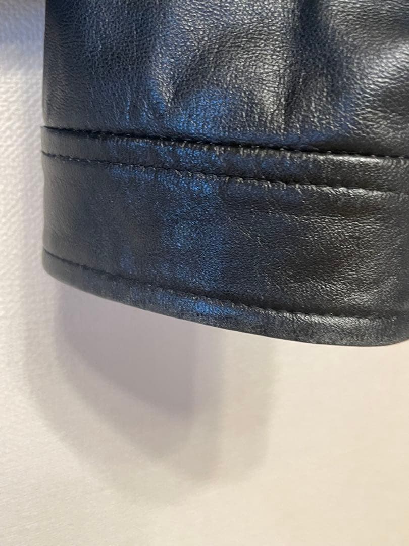 シンゾーン　黒レザージャケット シングルライダース