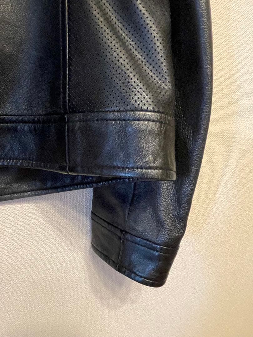 シンゾーン　黒レザージャケット シングルライダース