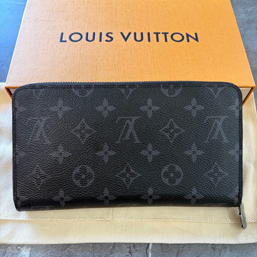 ルイ・ヴィトン　長財布　エクリプス　LV ラウンドファスナー