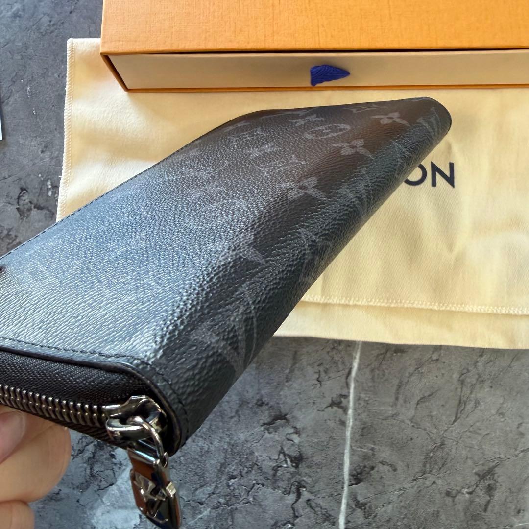 ルイ・ヴィトン　長財布　エクリプス　LV ラウンドファスナー