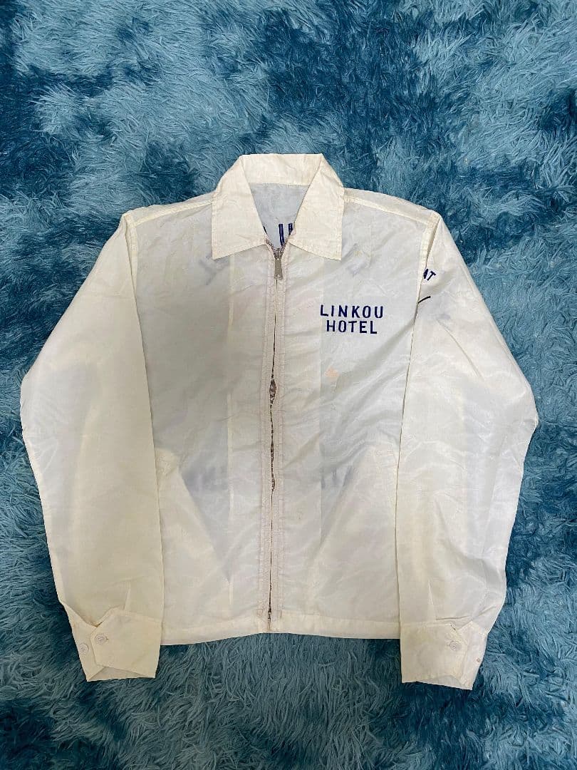 t*d様 LINKOU HOTEL ジッパー 555 ホワイト スカジャン 台北