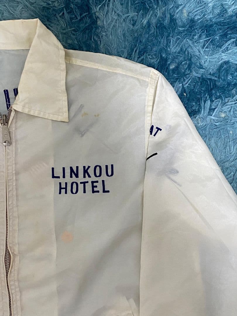 t*d様 LINKOU HOTEL ジッパー 555 ホワイト スカジャン 台北