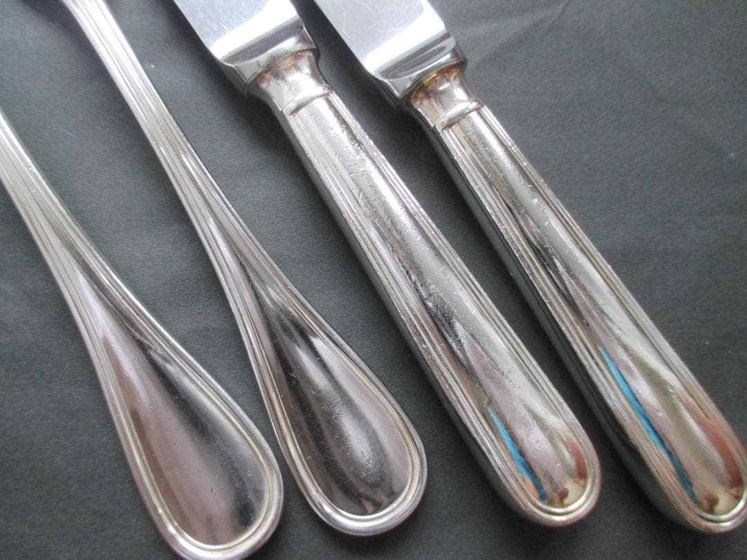 ☆仏蘭西銀器クリストフルシルバー　カトラリー4本セット　定番のアルビ