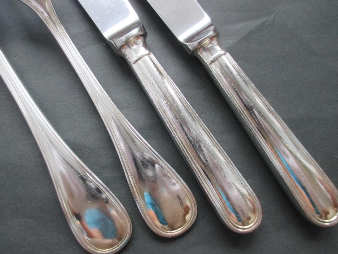 ☆仏蘭西銀器クリストフルシルバー　カトラリー4本セット　定番のアルビ