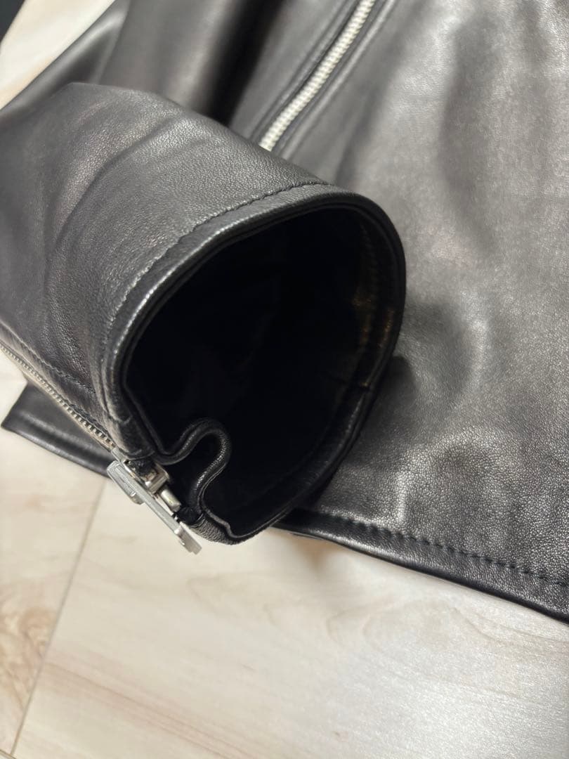 【値下げ】Maison Margiela 19AW ハの字 ライダース 黒 48