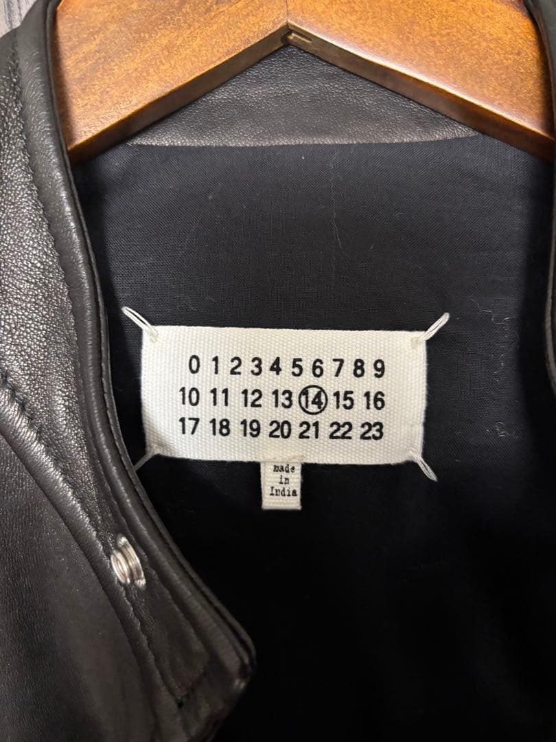 【値下げ】Maison Margiela 19AW ハの字 ライダース 黒 48