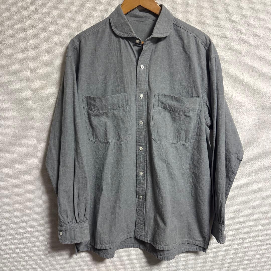 【人気】Porter Classic WIDE POCKET SHIRT グレー